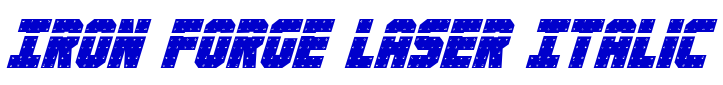Iron Forge Laser Italic шрифт